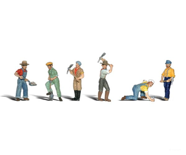 Woodland Scenics 1865 Track Workers(Ho) Figures