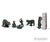Woodland Scenics 1885 Black Bears (Ho) Figures