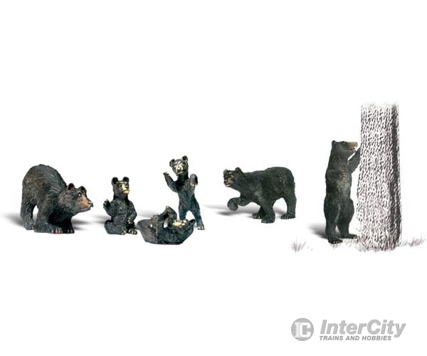 Woodland Scenics 1885 Black Bears (Ho) Figures