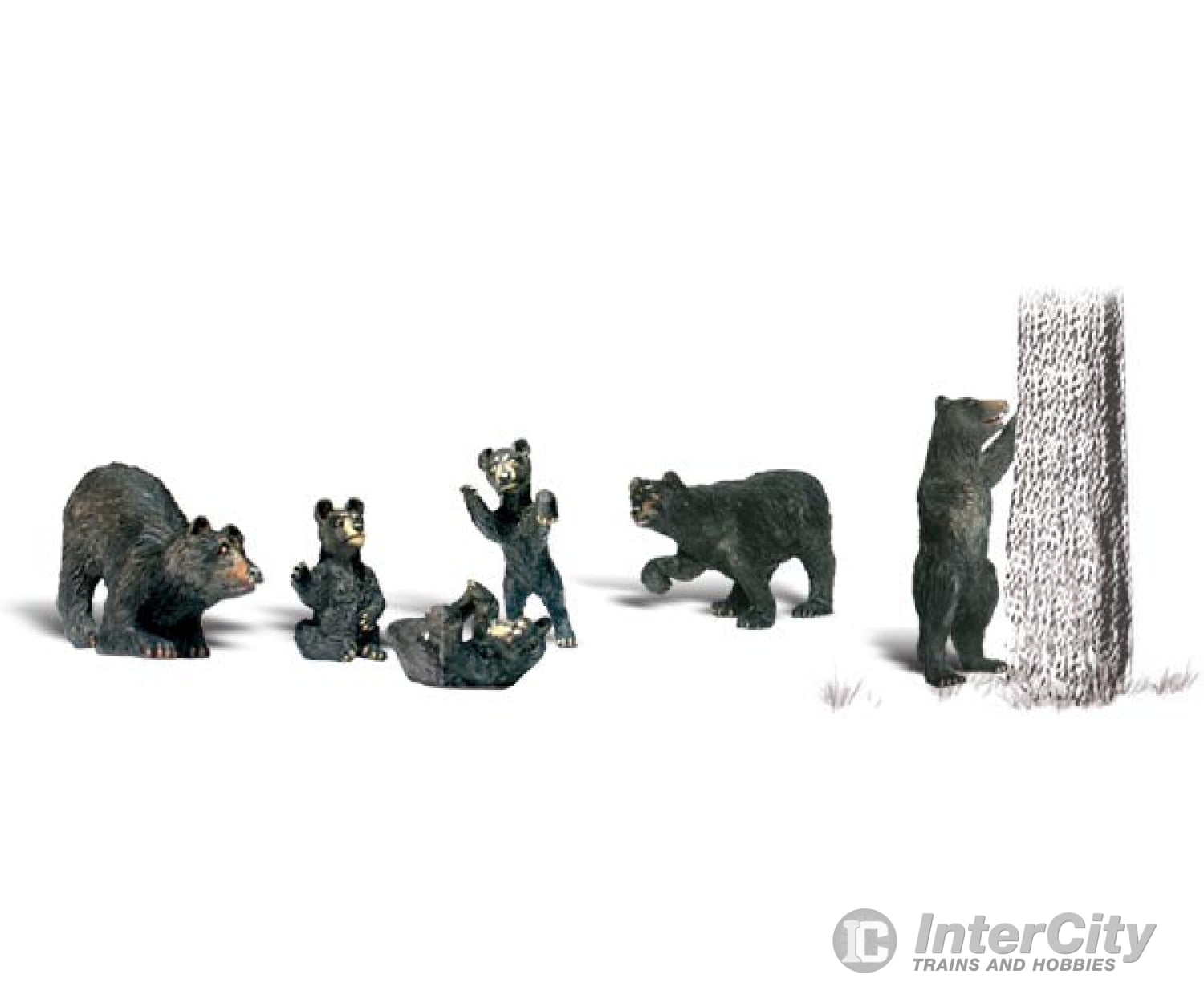 Woodland Scenics 1885 Black Bears (Ho) Figures