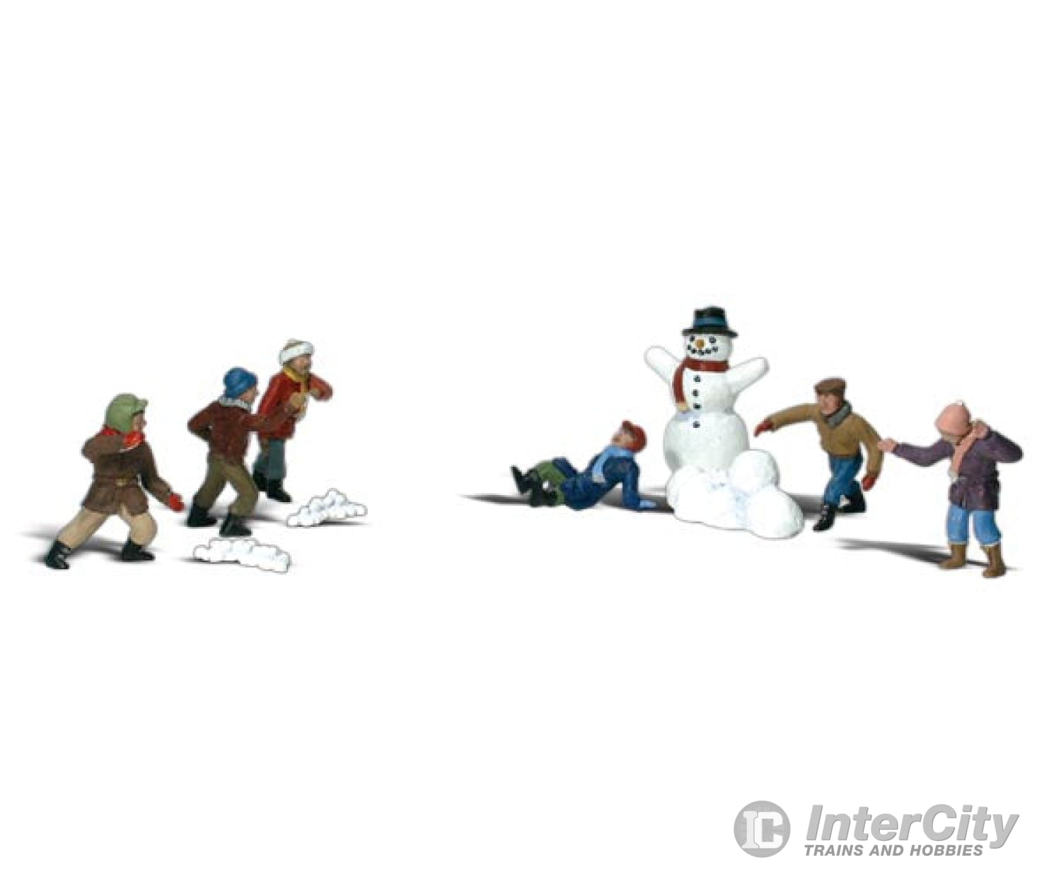 Woodland Scenics 1894 Snowball Fight (Ho) Figures