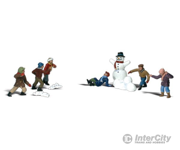 Woodland Scenics 1894 Snowball Fight (Ho) Figures