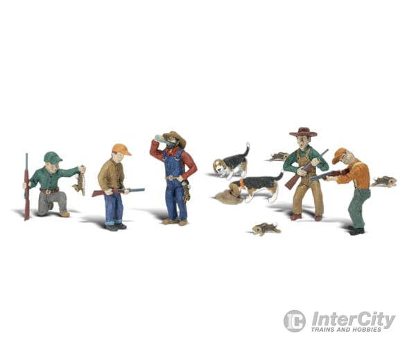 Woodland Scenics 1903 Rabbit Hunt (Ho) Figures