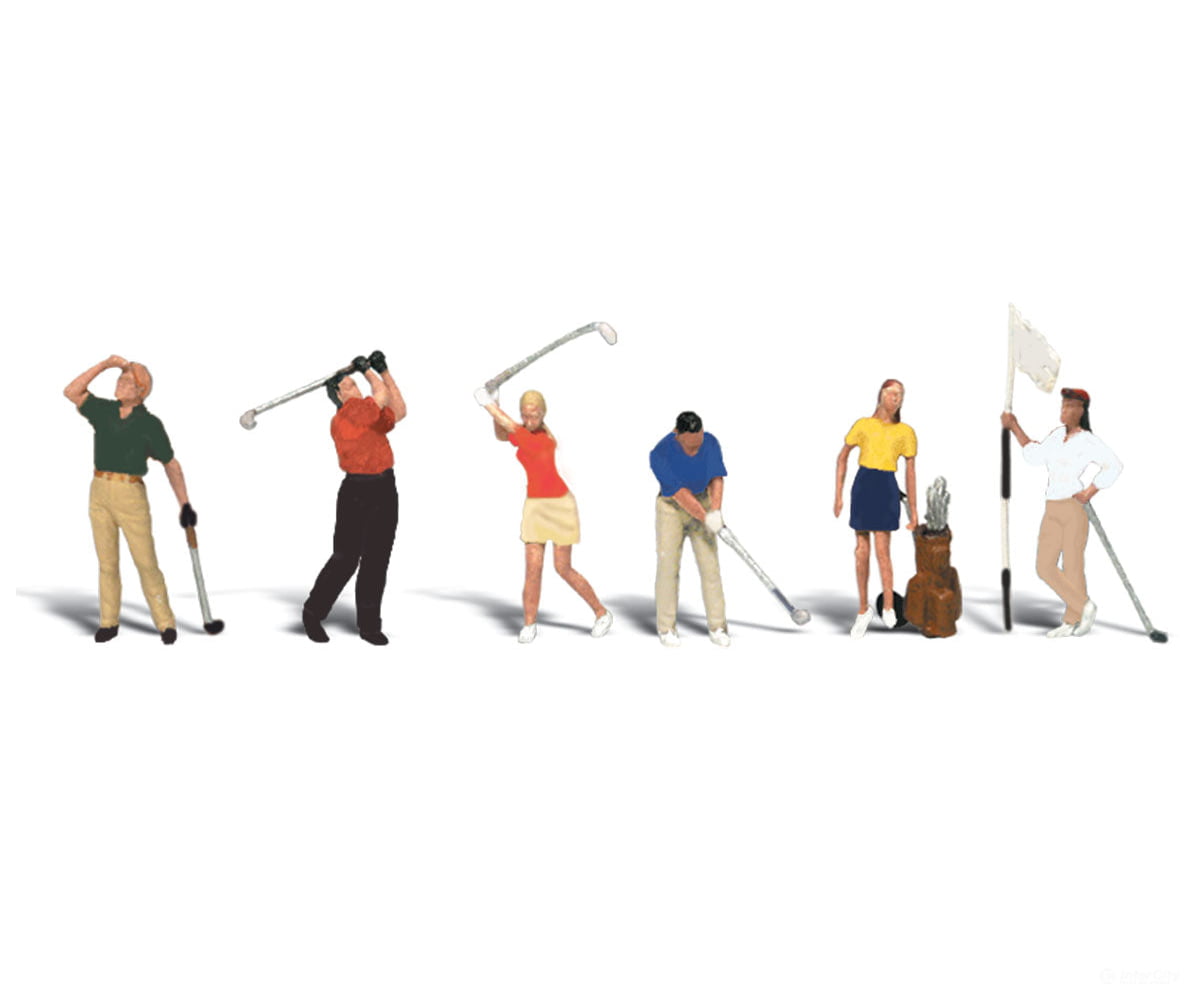 Woodland Scenics 1907 Golfers (Ho) Figures