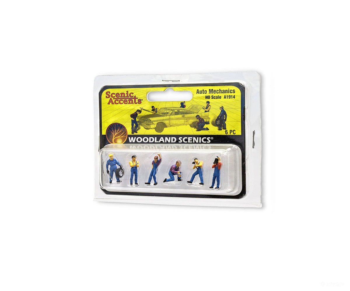 Woodland Scenics 1914 Auto Mechanics (Ho) Figures