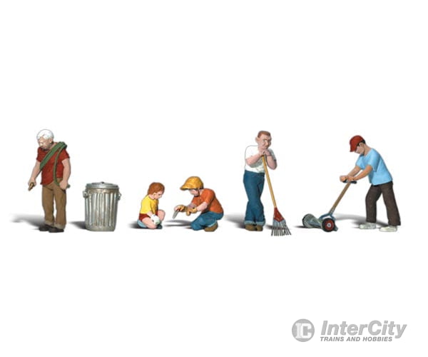 Woodland Scenics 1915 Lawn Workers (Ho) Figures