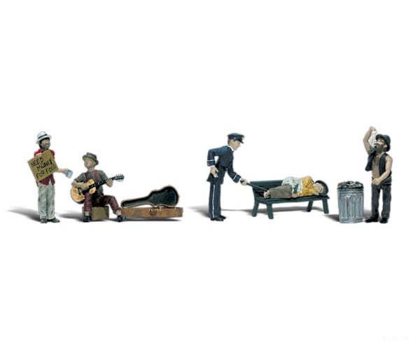 Woodland Scenics 1916 Park Bums (Ho) Figures