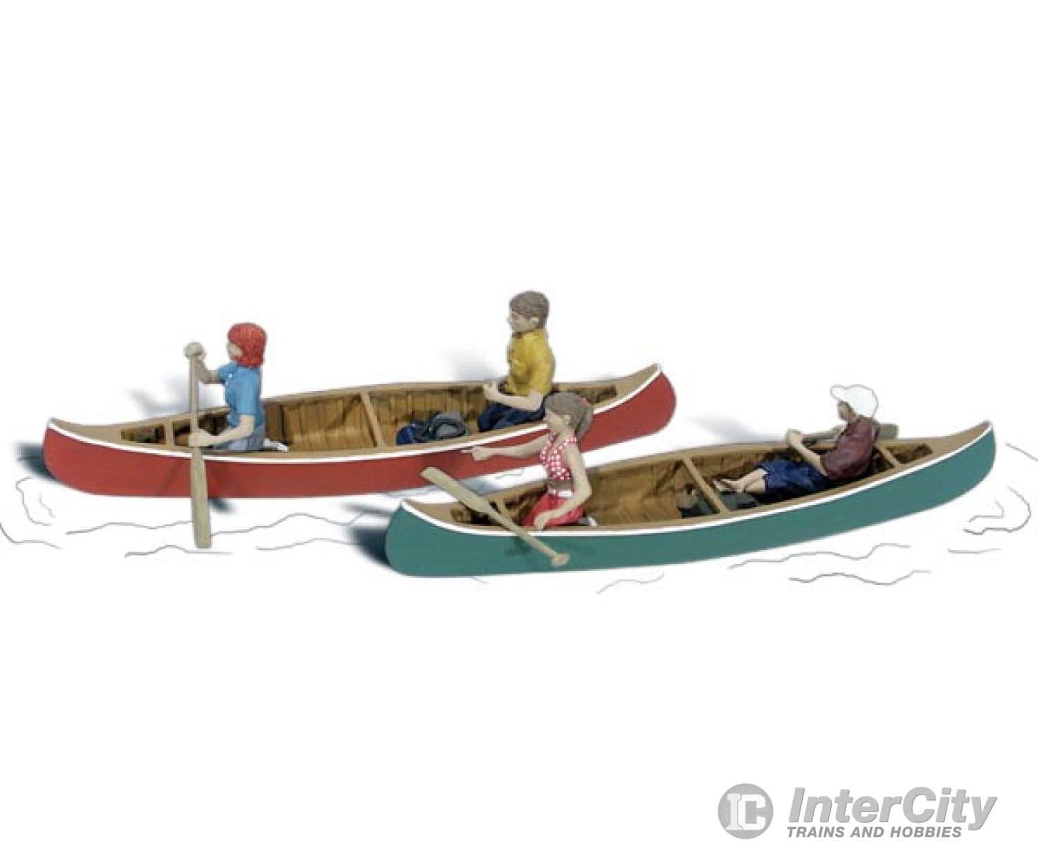 Woodland Scenics 1918 Canoers (Ho) Figures