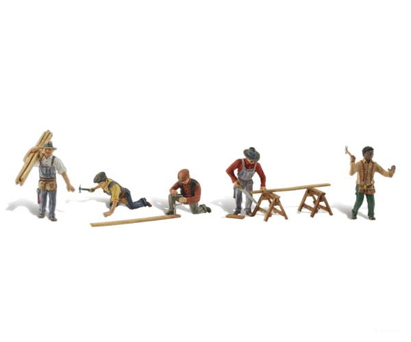 Woodland Scenics 1947 Carpenter Crew (Ho) Figures