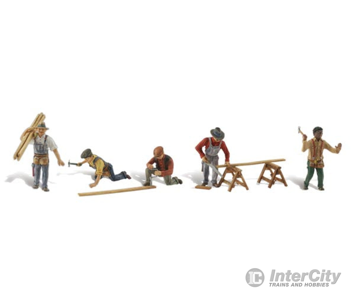 Woodland Scenics 1947 Carpenter Crew (Ho) Figures