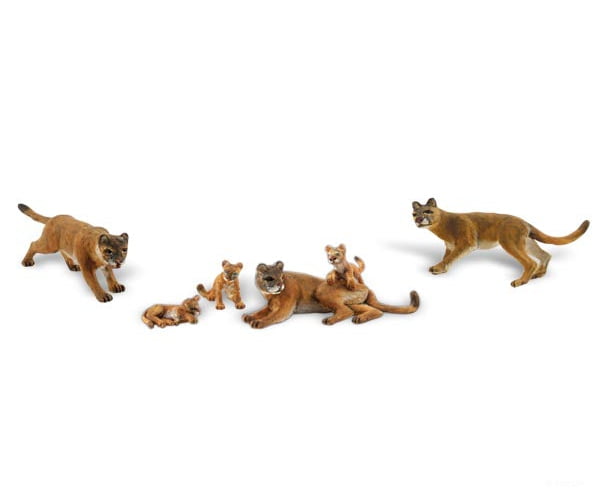 Woodland Scenics 1949 Cougars & Cubs (Ho) Figures