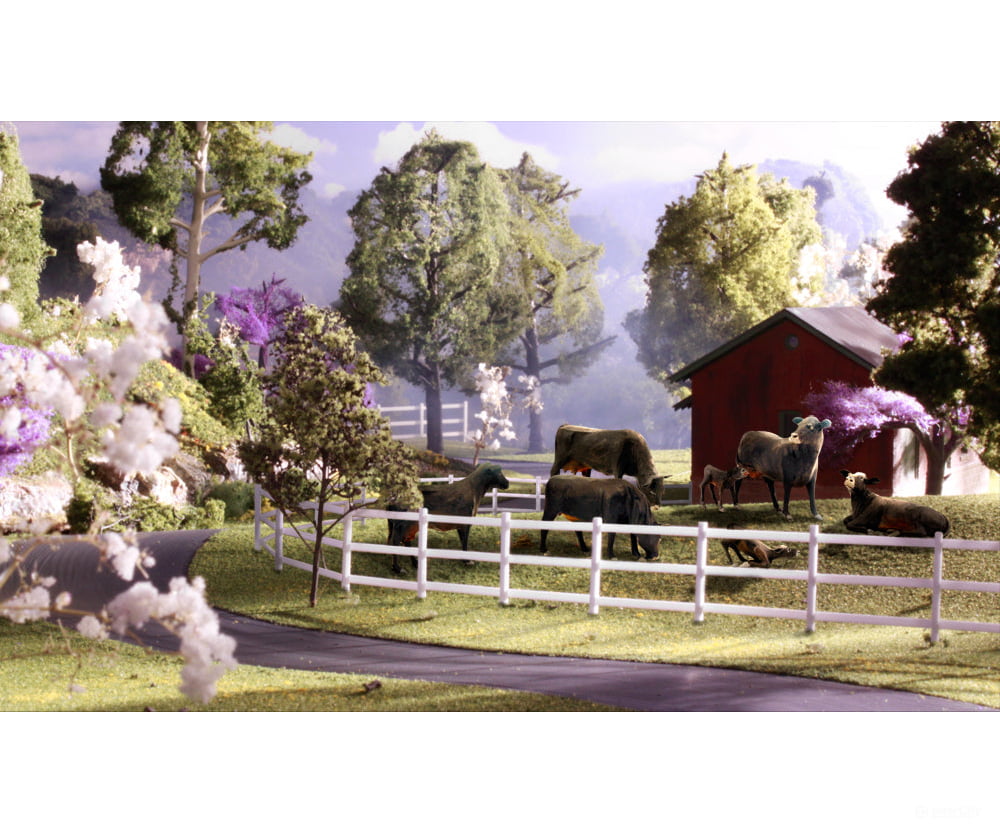 Woodland Scenics 1955 Black Angus Cows (Ho) Figures