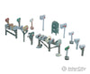Woodland Scenics 206 Scenic Details(R) (Unpainted Metal Castings) Assorted Rural & City Mailboxes