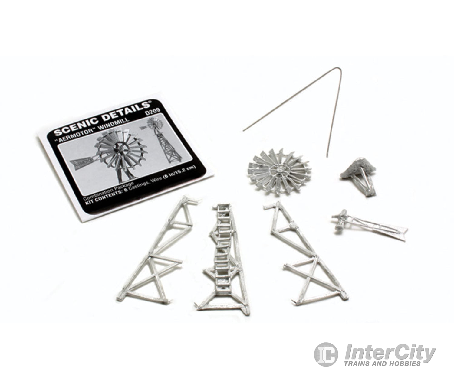 Woodland Scenics 209 Aermotor Windmill - Scenic Details(R) -- Metal Kit Unpainted Structures