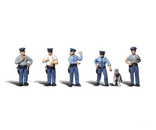 Woodland Scenics 2122 Policemen (N) Figures