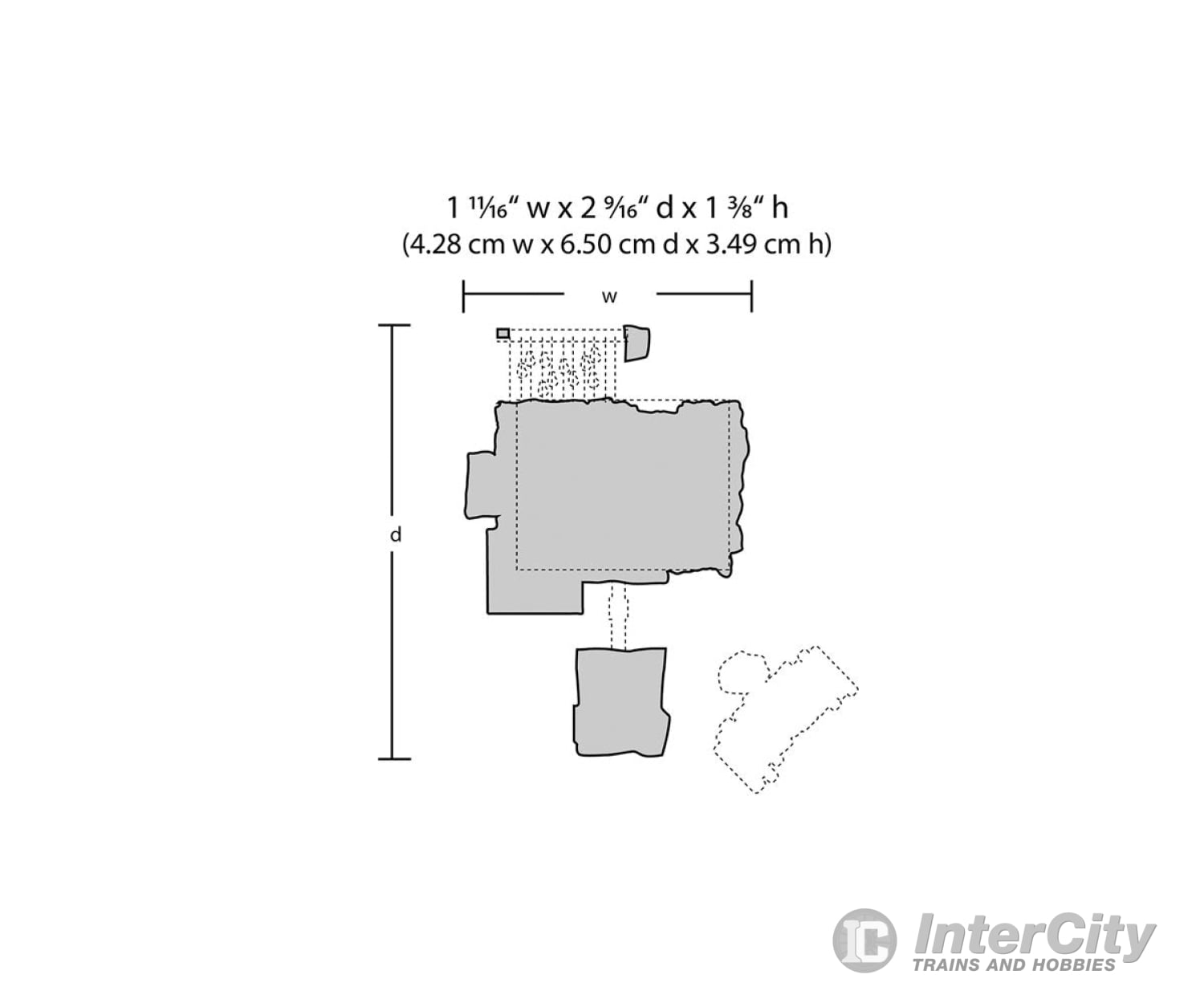 Woodland Scenics 213 Scenic Details(R) Structure Kit Smokehouse - 2 - 1/2 X 1 - 3/8’ 6.4 3.5Cm