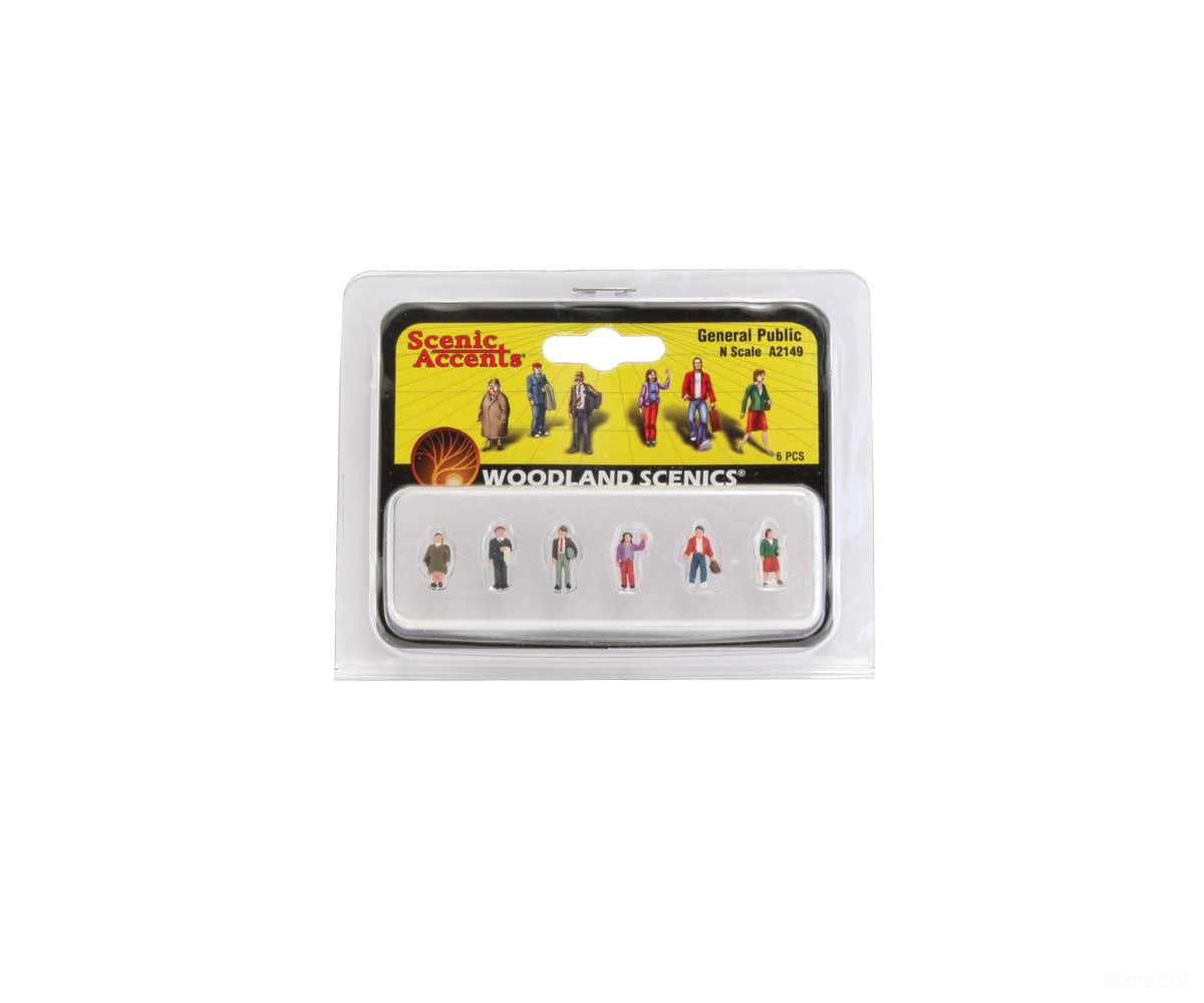 Woodland Scenics 2149 General Public(N) Figures