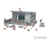 Woodland Scenics 215 Scenic Details(R) - - Chicken Coop - Kit 2 - 1/2 X 1’ 6.4 2.5Cm Structures