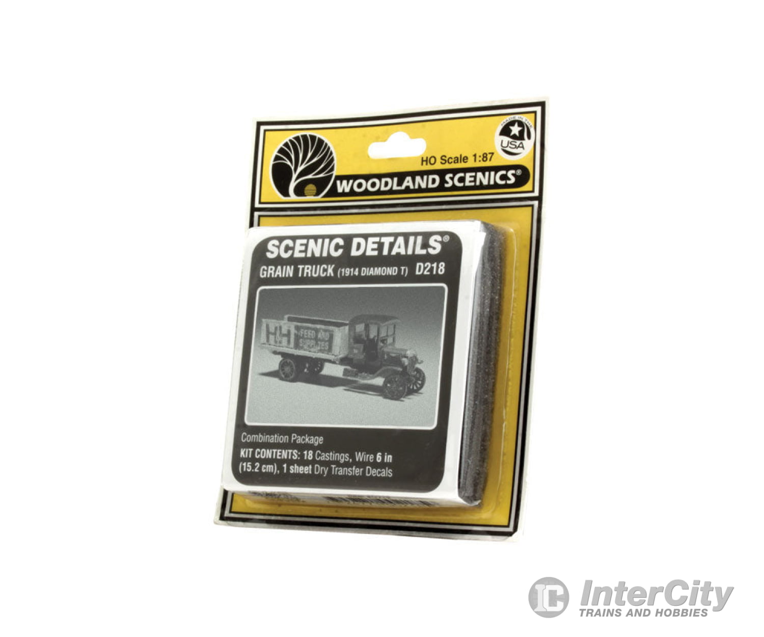 Woodland Scenics 218 1914 Diamond T Grain Truck - Metal Kit - - Undecorated Cars & Trucks