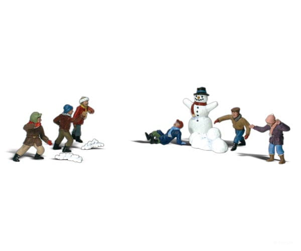 Woodland Scenics 2183 Snowball Fight(N) Figures