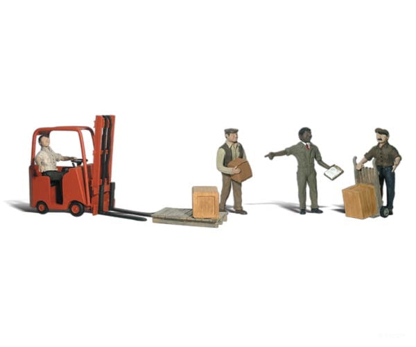 Woodland Scenics 2192 Workers With Forklift (N) Figures