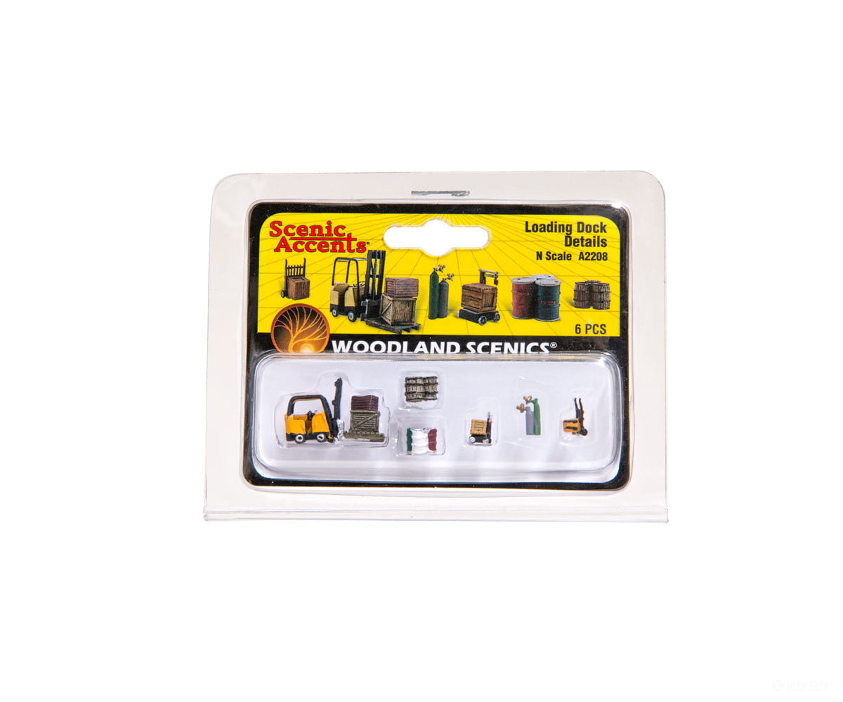 Woodland Scenics 2208 Loading Dock Details (N) Figures