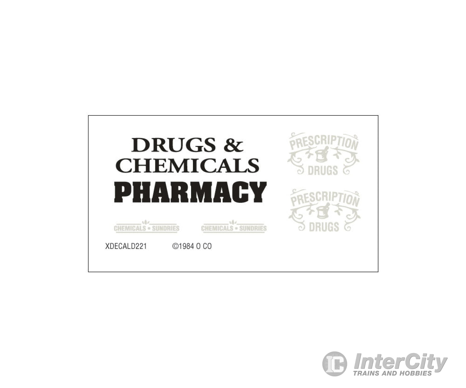 Woodland Scenics 221 Scenic Details(R) - - Pharmacy - Kit (Unpainted Metal) 3 - 1/4 X 3 - 3/4’