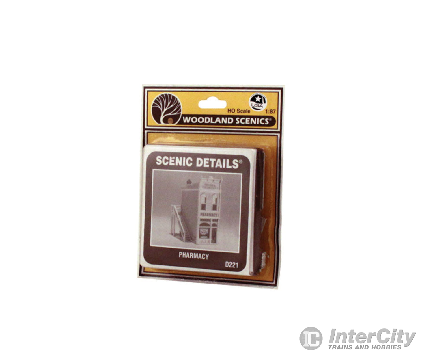 Woodland Scenics 221 Scenic Details(R) - - Pharmacy - Kit (Unpainted Metal) 3 - 1/4 X 3 - 3/4’