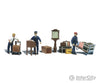 Woodland Scenics 2211 Depot Workers & Accessories (N) Figures