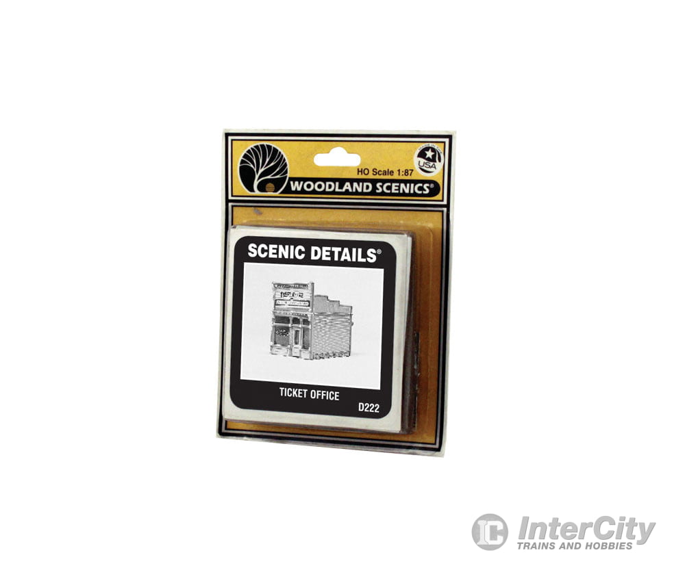 Woodland Scenics 222 Scenic Details(R) - - Ticket Office - Kit (Unpainted Metal) 2 - 1/4 X 2 -