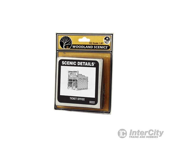 Woodland Scenics 222 Scenic Details(R) - - Ticket Office - Kit (Unpainted Metal) 2 - 1/4 X 2 -