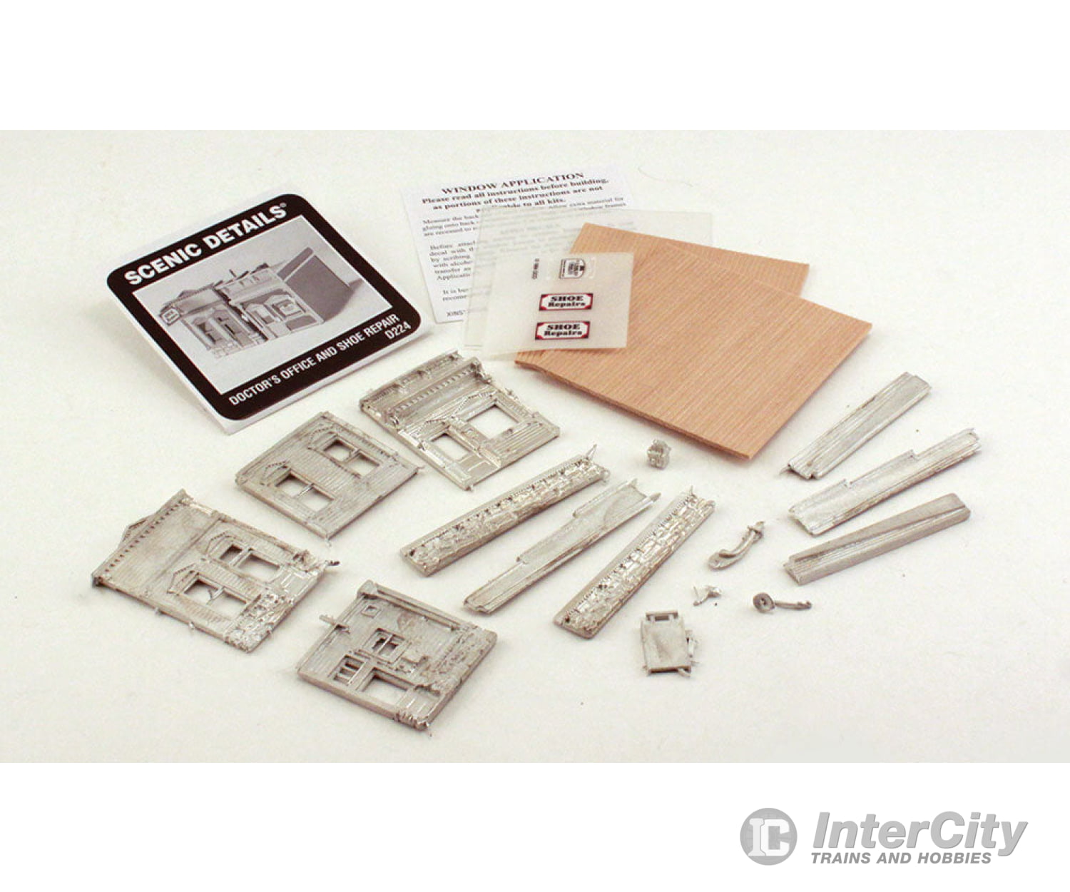 Woodland Scenics 224 Doctor’s Office & Shoe Repair - Scenic Details(R) - - Metal Kit 3 X 2 -