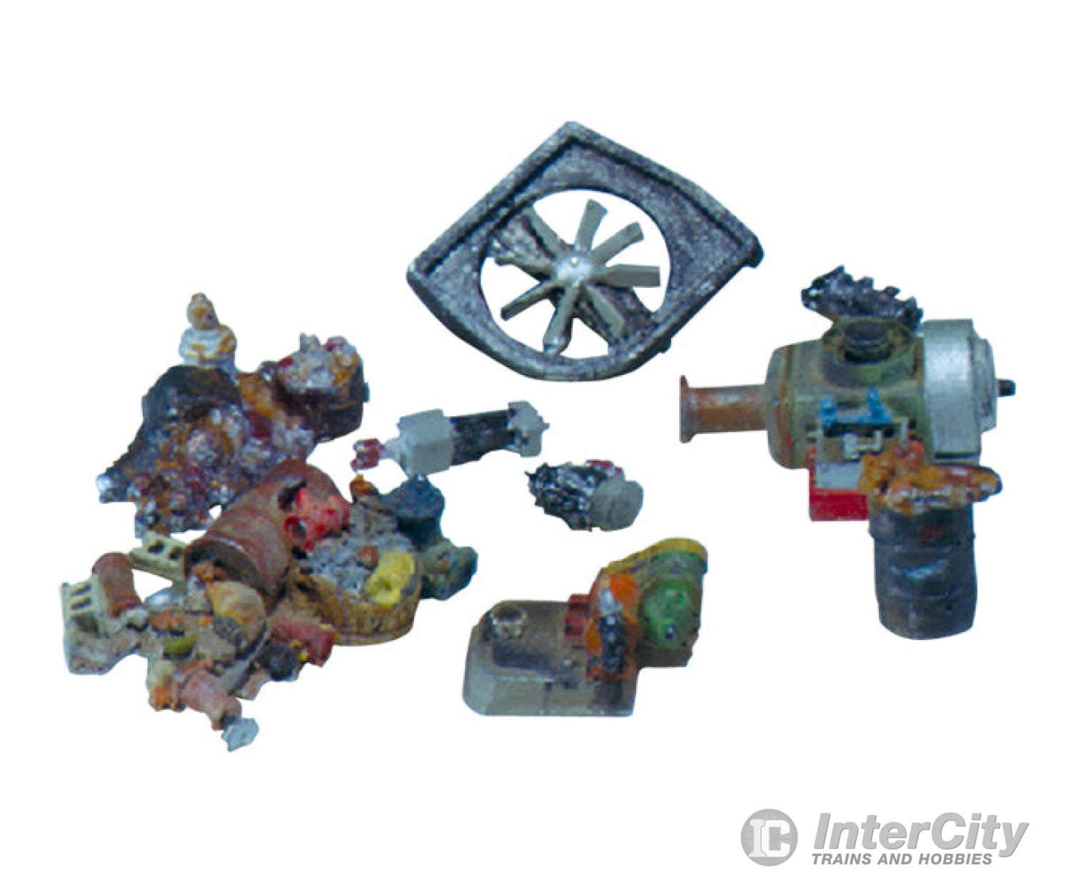 Woodland Scenics 225 Scenic Details(R) (Unpainted Metal Castings) - - Industrial Junk Piles Other