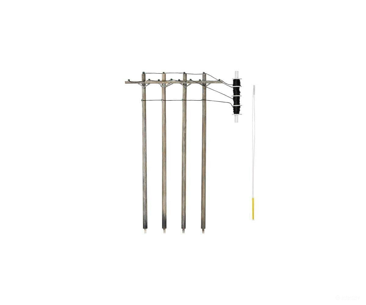 Woodland Scenics 2250 Pre-Wired Poles Single Crossbar (N) Scenery Details