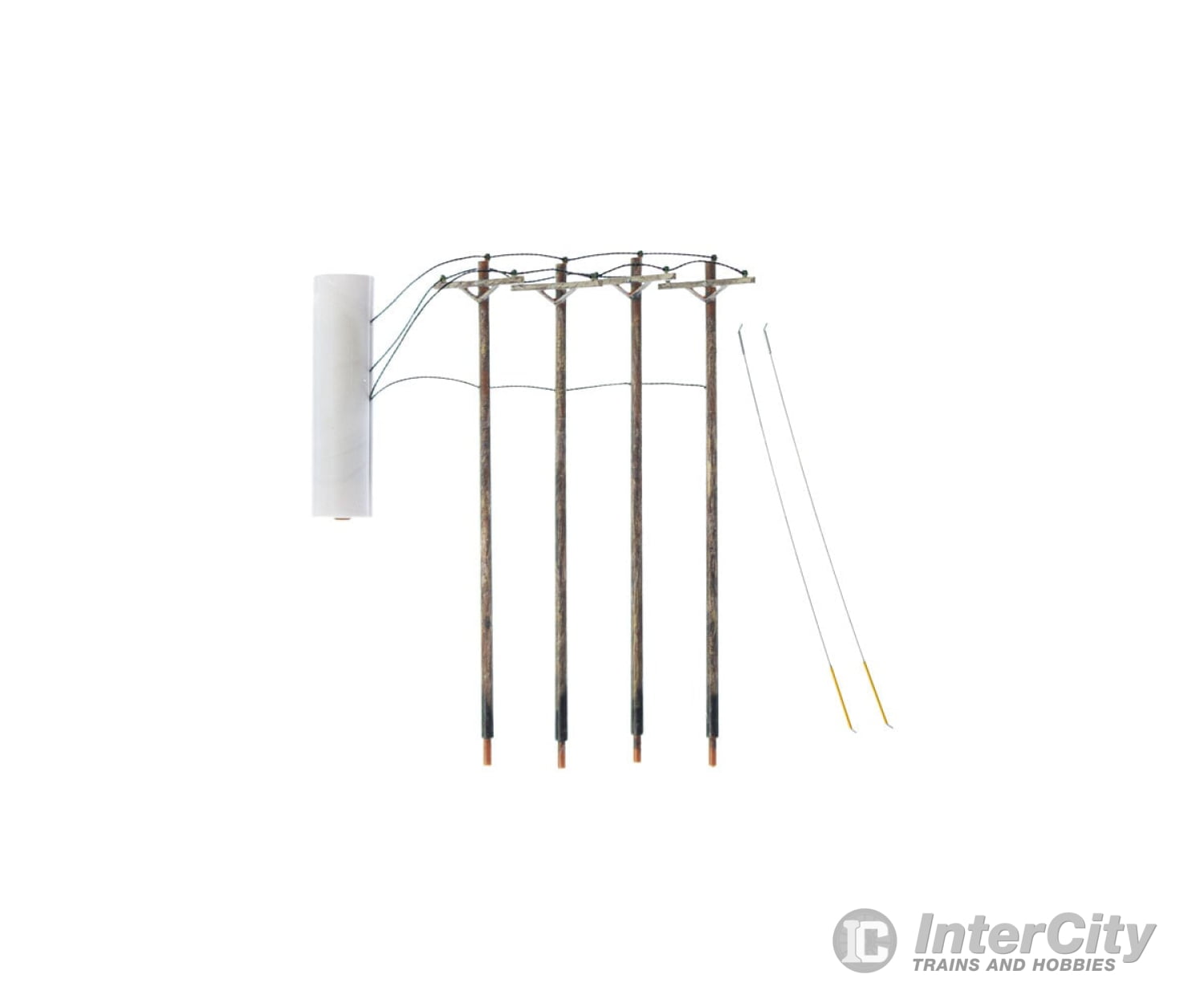 Woodland Scenics 2250 Pre-Wired Poles Single Crossbar (N) Scenery Details