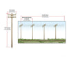Woodland Scenics 2251 Pre - Wired Poles Double Crossbar (N) Scenery Details