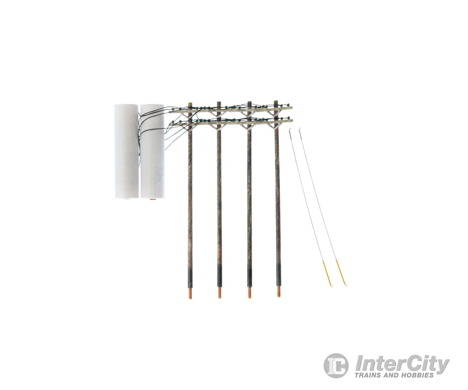 Woodland Scenics 2251 Pre - Wired Poles Double Crossbar (N) Scenery Details