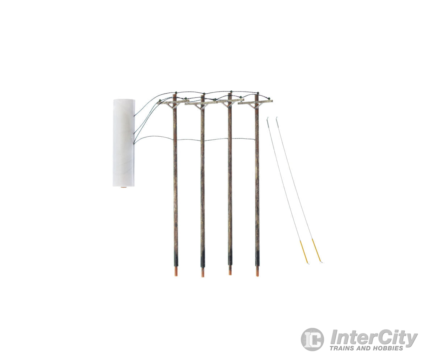 Woodland Scenics 2265 Pre-Wired Poles Single Crossbar (Ho) Scenery Details