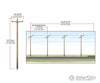 Woodland Scenics 2265 Pre-Wired Poles Single Crossbar (Ho) Scenery Details