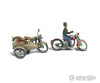 Woodland Scenics 228 Motorcycles W/Side Cars (Cast Metal Kit) & Trucks