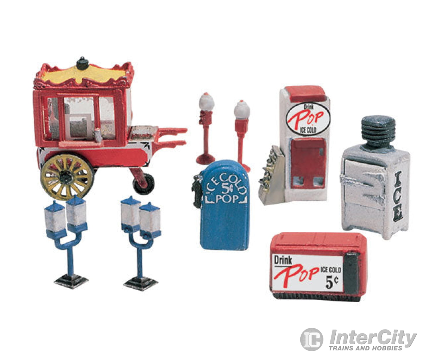 Woodland Scenics 230 Scenic Details(R) (Unpainted Metal Castings) Assorted Vending Machines (Ice