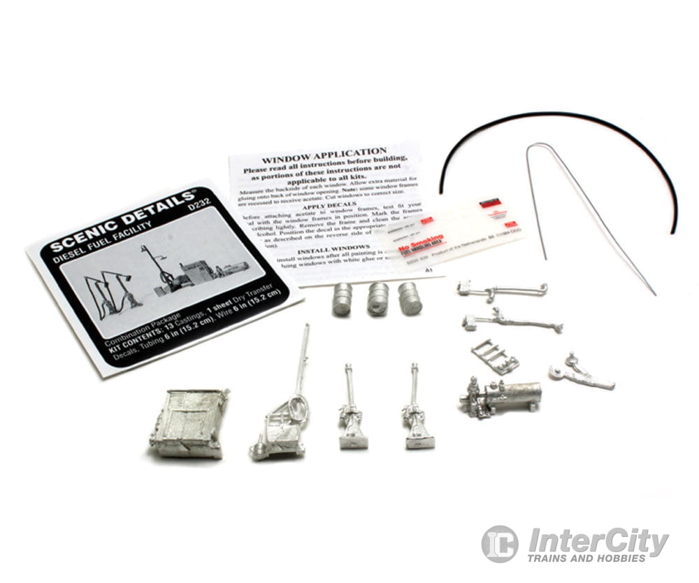 Woodland Scenics 232 Diesel Fuel Facility - Scenic Details(R) - - Unpainted Kit Other Scenery