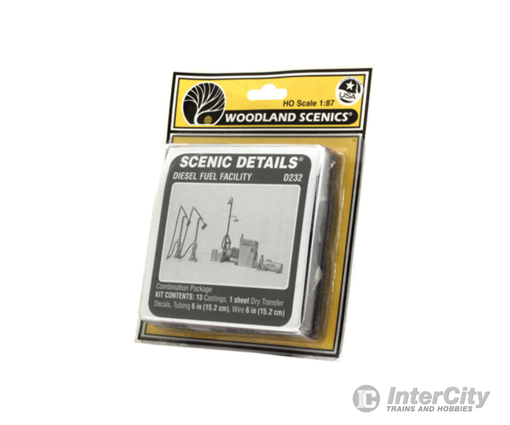 Woodland Scenics 232 Diesel Fuel Facility - Scenic Details(R) - - Unpainted Kit Other Scenery