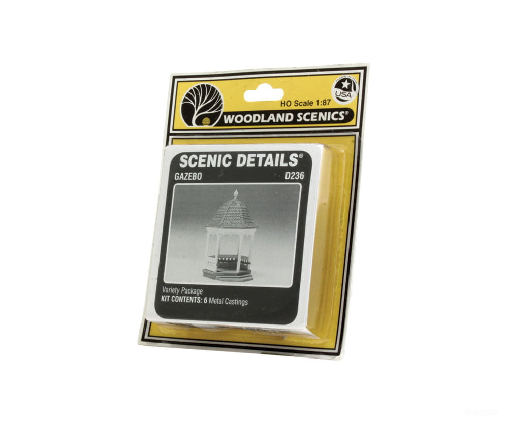 Woodland Scenics 236 Gazebo - Scenic Details(R) - - Kit 1 - 1/2 X 2 - 1/4’ 3.8 5.7Cm Structures