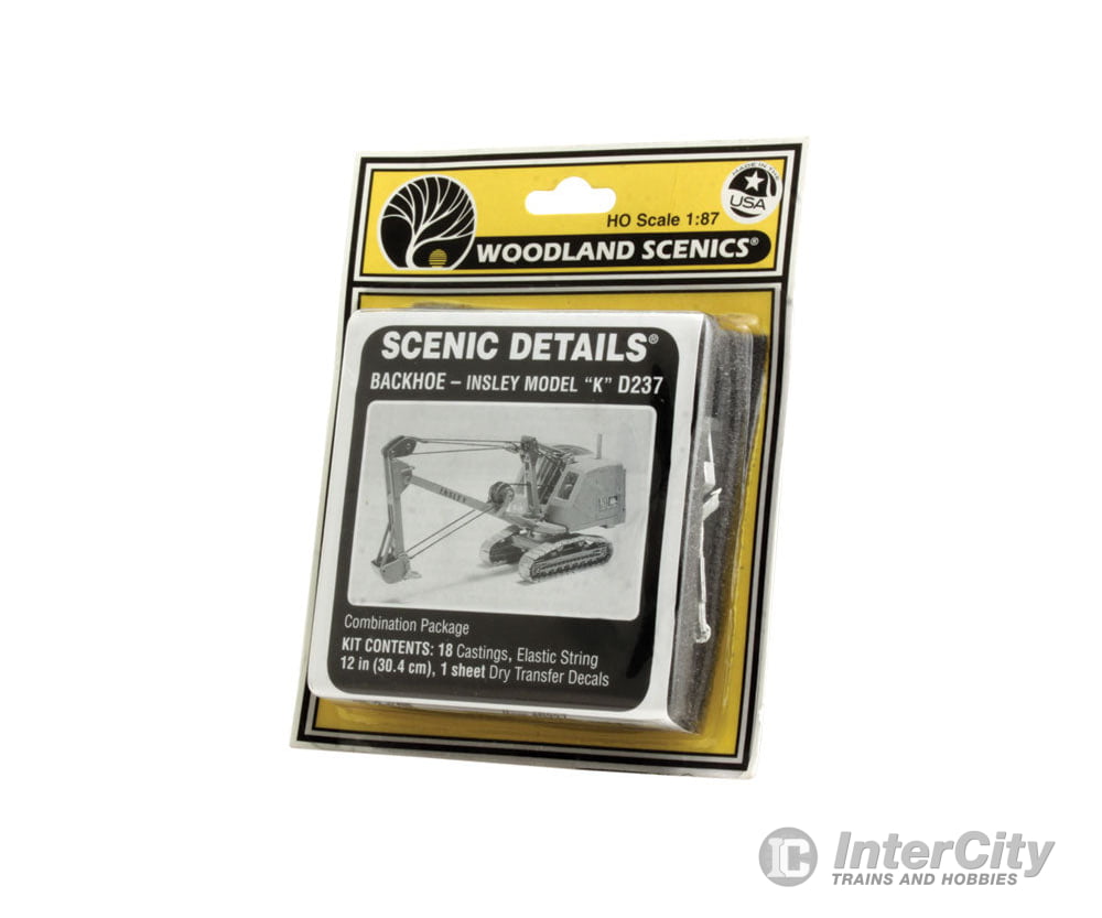 Woodland Scenics 237 Insley Model K Backhoe - Kit - - On Crawler Chassis Cars & Trucks