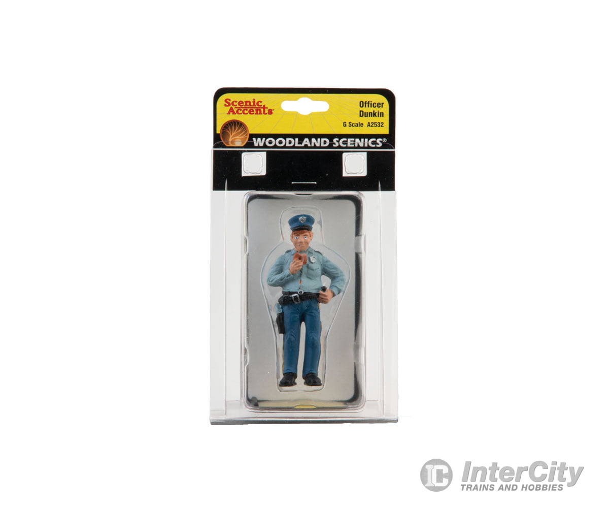 Woodland Scenics 2532 Scenic Accents(R) Figures - - Cop W/Doughnut