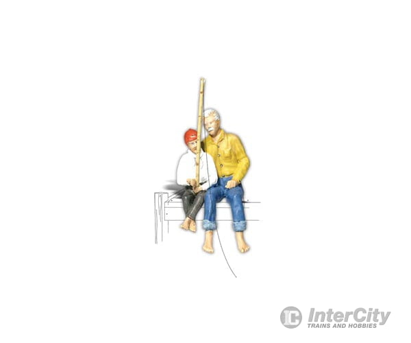 Woodland Scenics 2534 Scenic Accents(R) Figures - - Frank & Son Fishing
