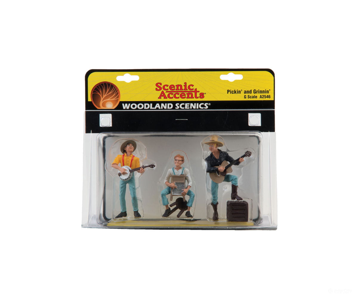 Woodland Scenics 2546 Scenic Accents(R) Figures -- Pickin’ And Grinnin’