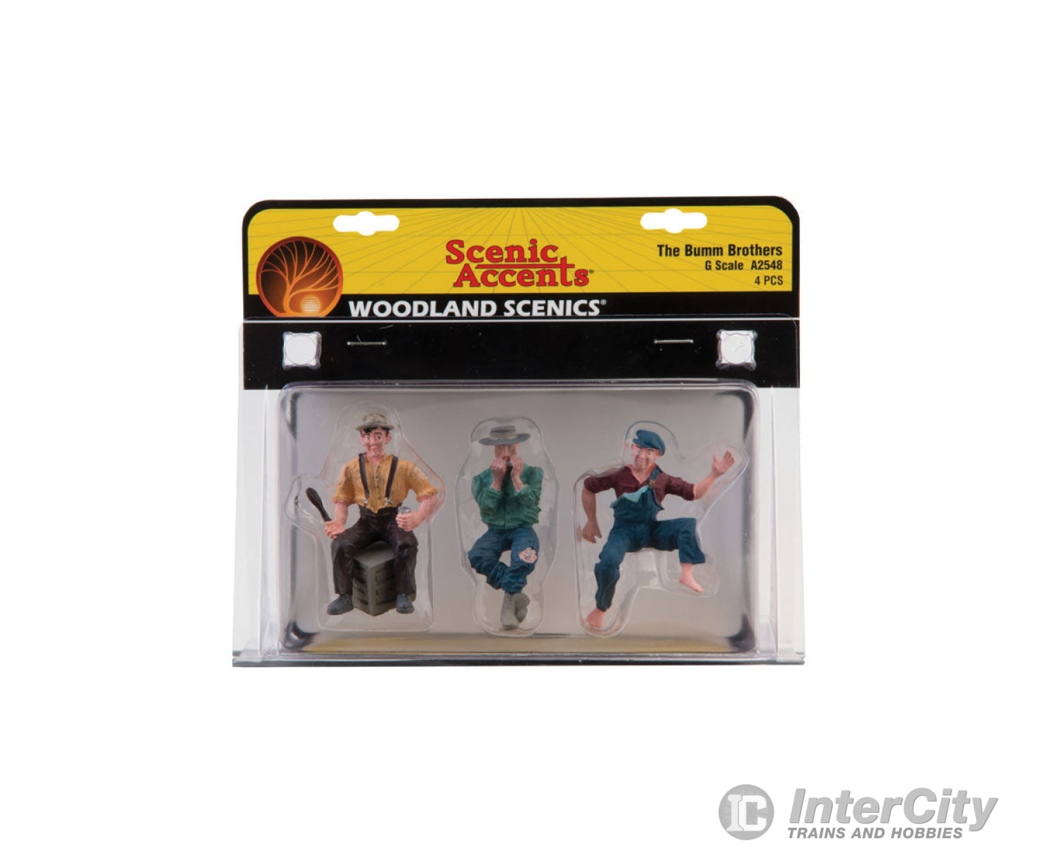 Woodland Scenics 2548 Scenic Accents(R) Figures - - The Bumm Brothers Pkg(3)