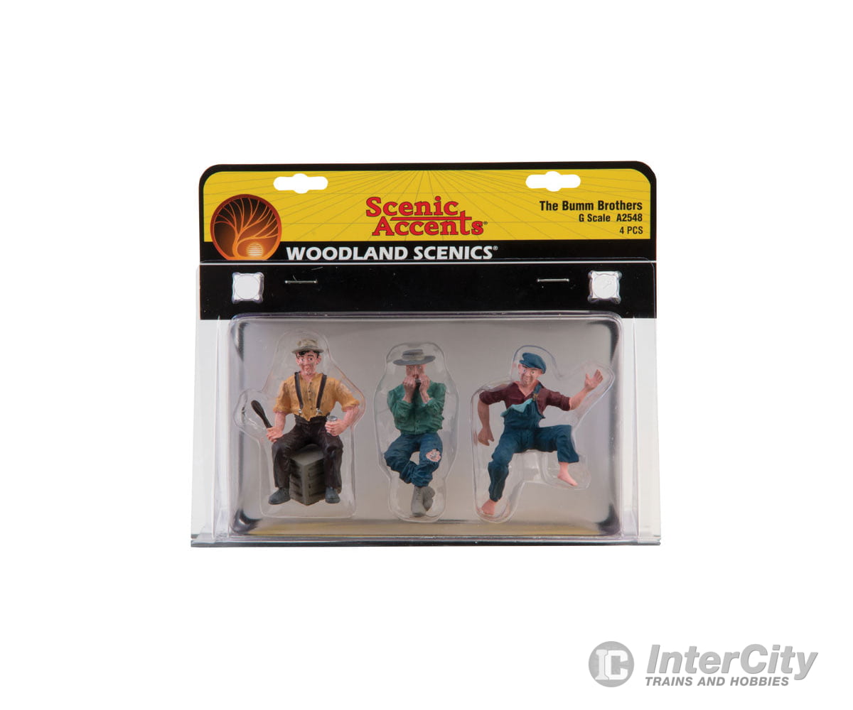 Woodland Scenics 2548 Scenic Accents(R) Figures - - The Bumm Brothers Pkg(3)